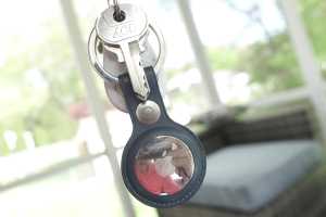 Stop losing your AirTags and get some leather key rings for them