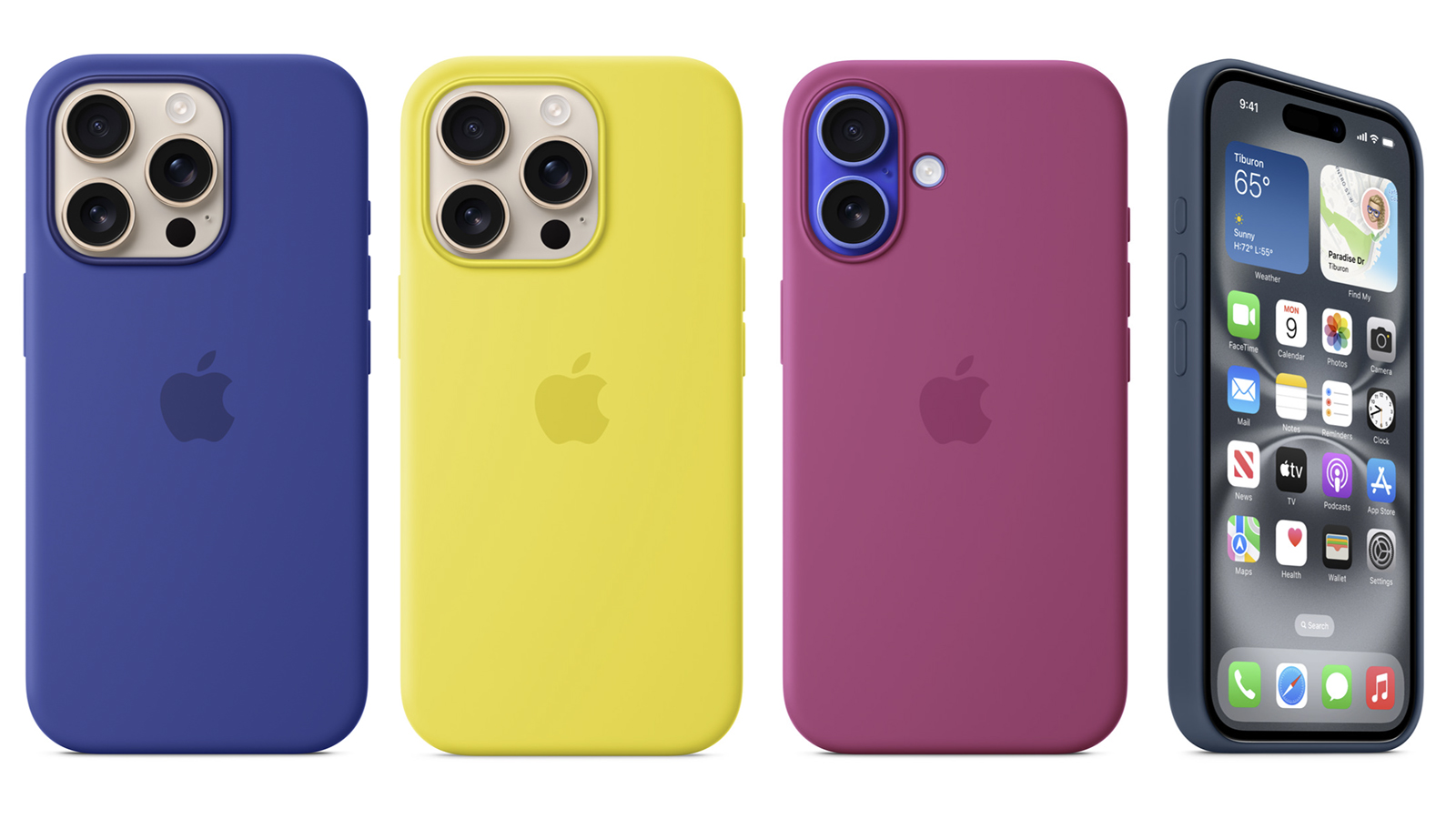 Apple iPhone 16 Silicone Case with MagSafe – Popular, Apple-branded colorful case range