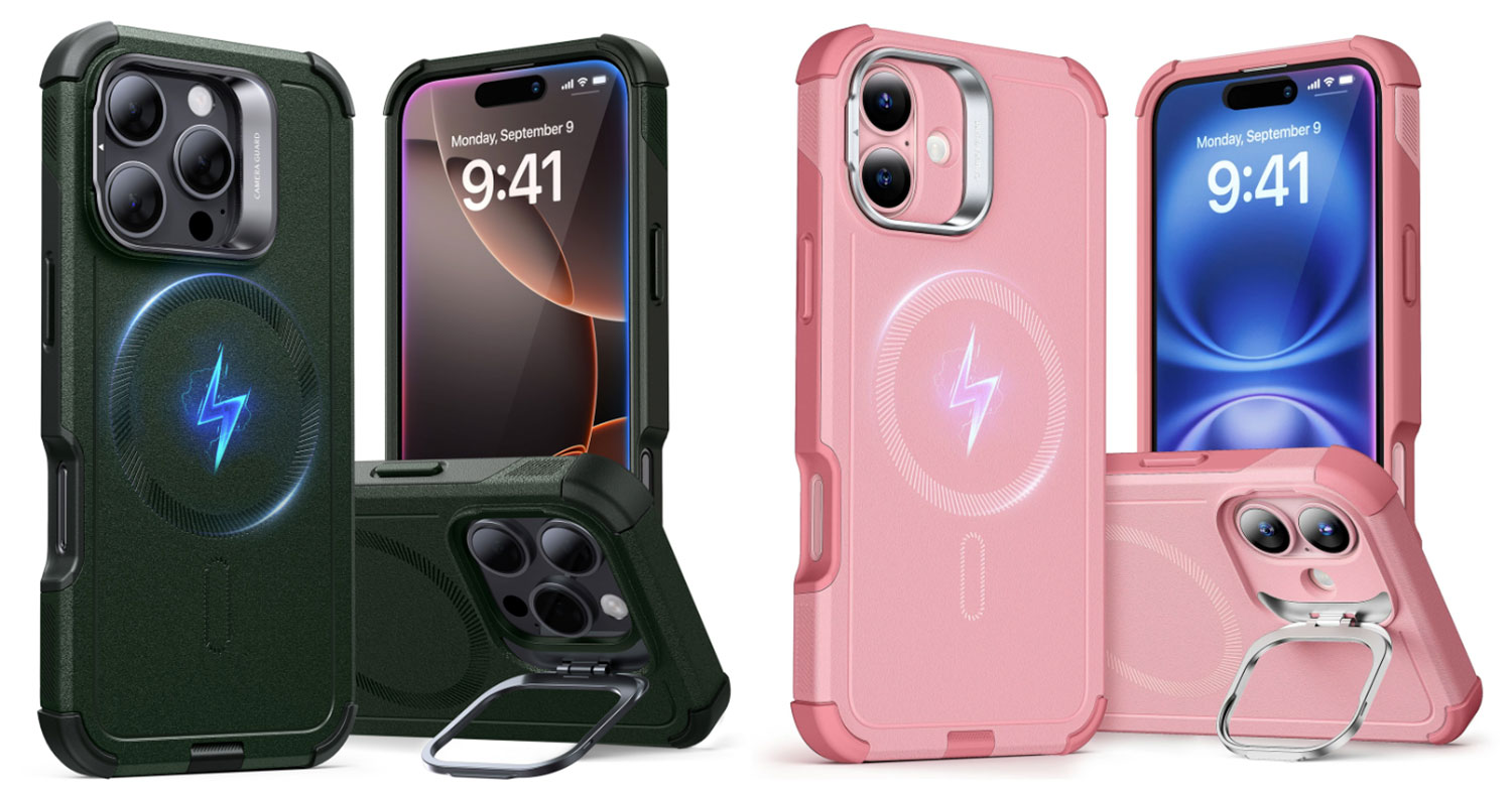 ESR iPhone 16 Cyber Tough Case with Stash Stand – Best budget protective iPhone 16 case