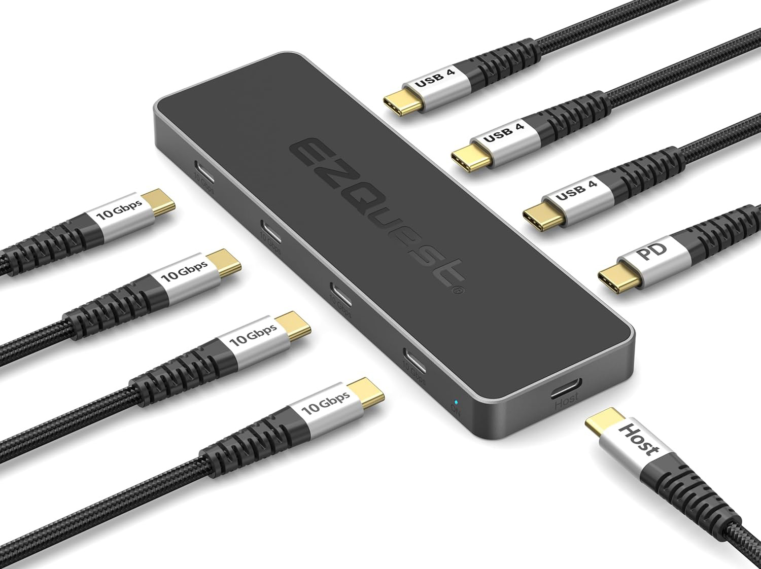 EZQuest USB 4 Dual Display 8-in-1 Hub (Pro Series) 